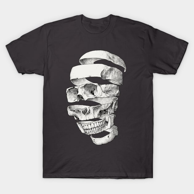 Peeled Skull T-Shirt by Moutchy